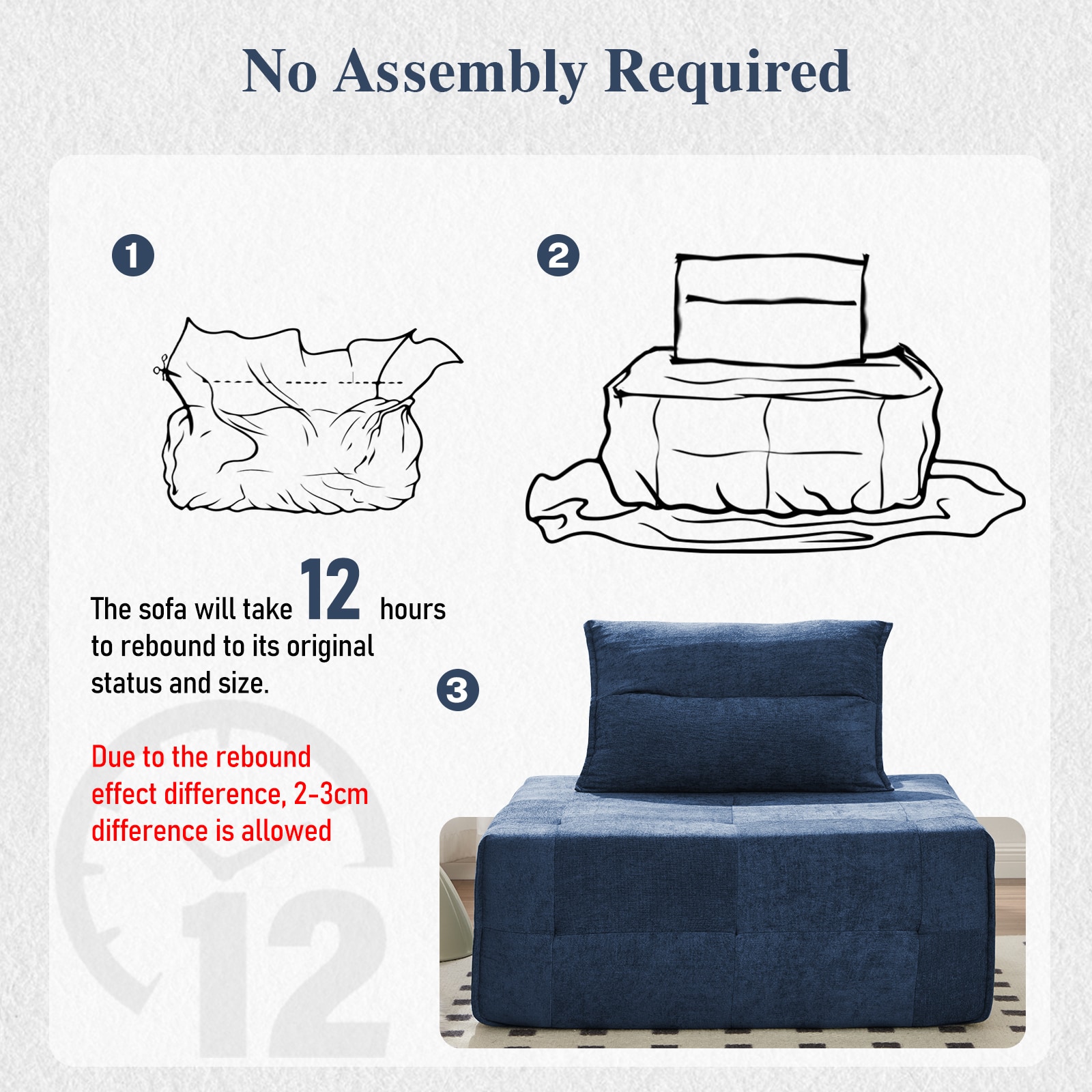 Modular Sectional Sofa With Deep Seat And Adjustable Backrest_voghion.com
